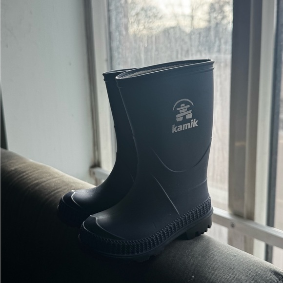 Kamik Stomp Toddler Rain Boots – Navy, Size 5 (Unlined) - Picture 2 of 6